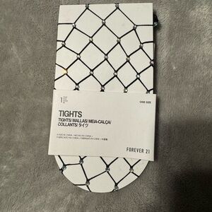 Forever 21 Black Fishnet Tights